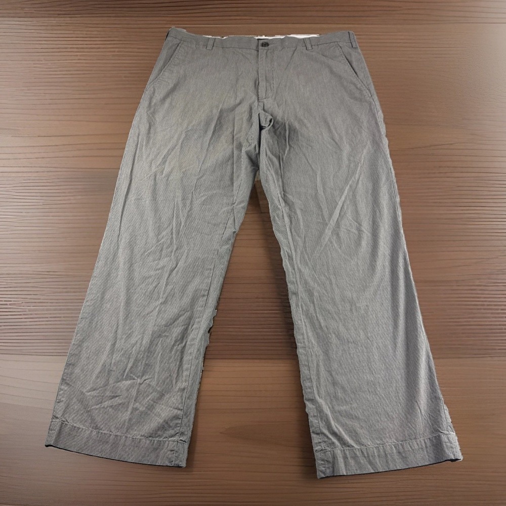 Banana Republic Pants Mens 38x30 Brown Plaid Slacks Chinos Preppy Cotton Casual